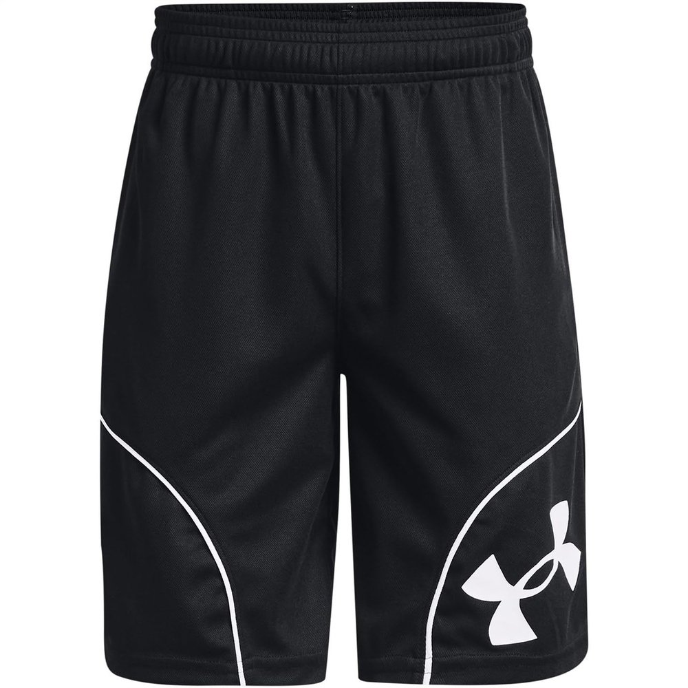 Under Armour Boys Perimeter Basketball Shorts, (001) Black / / White, Youth X-Small