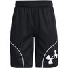 Under Armour Boys Perimeter Basketball Shorts, (001) Black / / White, Youth X-Small view 1