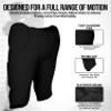 Exxact Sports Proline Youth Integrated Football Pants with 7 Flex Pads, Lightweight Football Practice Pants for Protection (Y2XS, Black) view 3