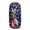 Boombah Brute Rolling Bat Bag 2.0-35" x 15" x 12-1/2" - USA Stars & Stripes Navy/Red/White - Holds 4 Bats and Room for Gear - Wheeled Bag view 1