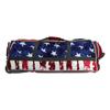 Boombah Brute Rolling Bat Bag 2.0-35" x 15" x 12-1/2" - USA Stars & Stripes Navy/Red/White - Holds 4 Bats and Room for Gear - Wheeled Bag view 2