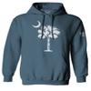 0337. South Carolina State Flag Logo Palmetto Sweatshirt Pullover Hoodie (Indigo Blue, Large) view 1