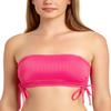 California Waves Womens Strapless Cami Swim Top Separates Pink XS view 1
