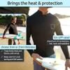 Surf Squared Men's Wetsuit Top Jacket 2mm or 3mm - Neoprene Long Sleeve for Warmth & Comfort, Extended Back Flap - Ideal for Surfing, Snorkeling & Watersports - Large - 2MM view 4