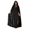 UNDERWRAPS Women's Hooded Halloween Costume Cape with Lining Black view 1