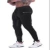 FIRSTGYM Mens Joggers Sweatpants Slim Fit Workout Training Thigh Mesh Gym Jogger Pants with Zipper Pockets Black view 2