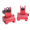 Funpoweroptics Flip Up Front and Rear Iron Sights Best Backup fits Picatinny & Weaver Rails (Red flip up Sight) view 2
