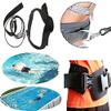 Upgrade Style - Strong Pool Swim Training Leash and Belt - Wide Comfortable Waist, Double Bungee Rope, Metal Buckle view 1