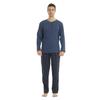 LANBAOSI Pajamas for Men Set Long Sleeve Henley Microfleece Shirt Plaid Flannel Pants Comfy Pjs Sleepwear Plush Loungewear view 1