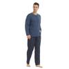 LANBAOSI Pajamas for Men Set Long Sleeve Henley Microfleece Shirt Plaid Flannel Pants Comfy Pjs Sleepwear Plush Loungewear view 2