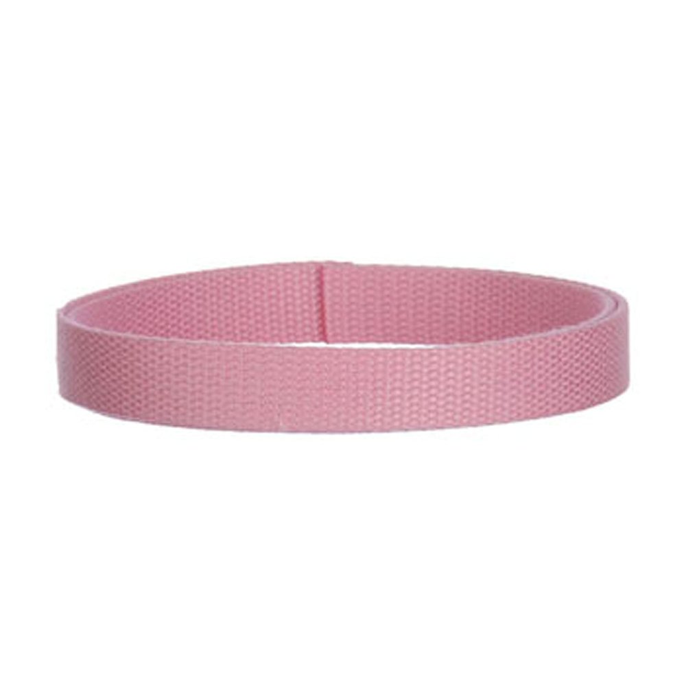 1" Medium Heavy Cotton Webbing for Key Fobs, Purse Straps, Belting - 22 Colors (5 Yards, Pink)