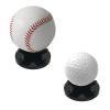 Cosmos Pack of 2 Acrylic Small Ball Stand Holder Sport Ball Display Rack for Baseball, Golf Ball, Softball, Tennis Ball, Spheres, Marbles Egg (Solid Black) view 4
