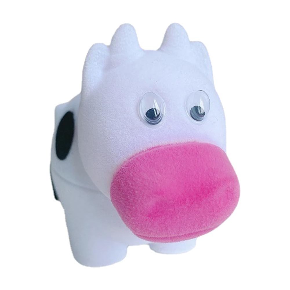 Holibanna Cow Shaped Jewelry Box Ring Case for Proposal Engagement Wedding Finger Ring Box Compact 1.57X2.95X2.36In