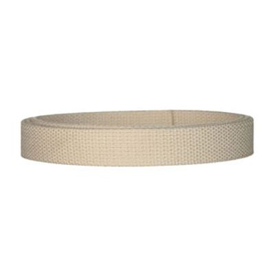 1" Medium Heavy Cotton Webbing for Key Fobs, Purse Straps, Belting - 22 Colors (10 Yards, Natural)