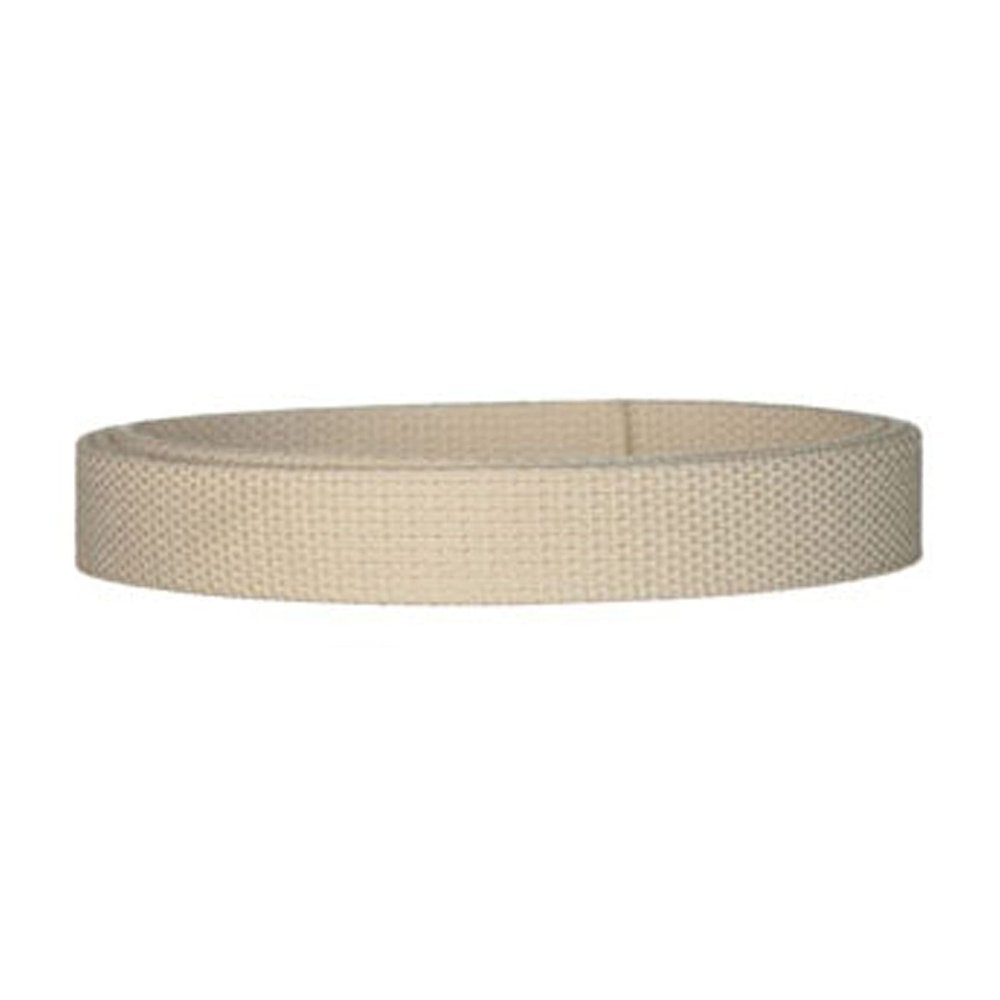 1" Medium Heavy Cotton Webbing for Key Fobs, Purse Straps, Belting - 22 Colors (10 Yards, Natural)
