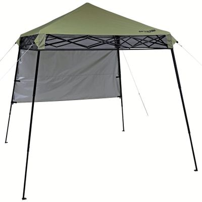 Captain Stag UA-1088 Tent, Tarp, Tent, Shade, Quick Shade, Light, 180 UV-S UV Protection, Half Panel Included, Khaki