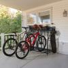 HEALTH LINE PRODUCT 4 Bike Stand, Indoor Bike Storage, Bicycle Rack for Garage - Metal Stability Floor Bicycle Station for Parking Mountain/Road/Hybrid/Fat Tire & Scooters Bike Rack for Garage view 4