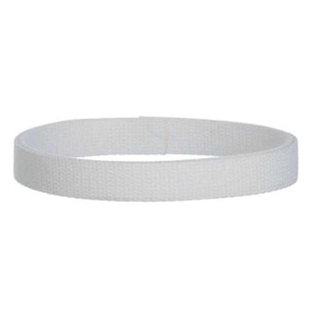 1" Medium Heavy Cotton Webbing for Key Fobs, Purse Straps, Belting - 22 Colors (10 Yards, White)