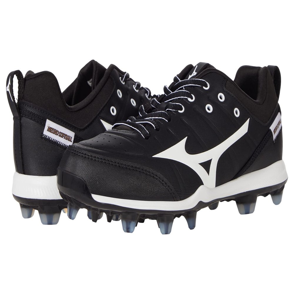 Mizuno mens 9-spike 9 Spike Advanced Finch Elite 5 Womens TPU Molded Softball Cleat, Black/White, US