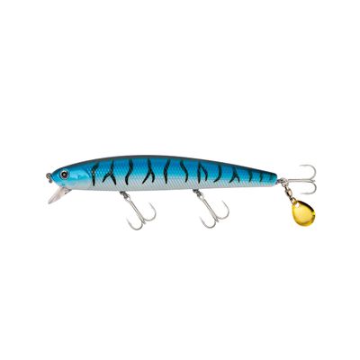 Calissa Offshore Tackle 110mm California Inshore Fishing - Special Jerkbait Crankbait Surf Flash Fishing Salt Pro Lure Minnow Zebra MS Metallic Sardine Glow 110 (Glow Mackerel)