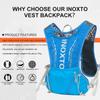 INOXTO Hydration Vest Backpack,Lightweight Water Running Vest Pack with 1.5L Water Bladder Bag Daypack for Hiking Trail Running Cycling Race Marathon for Women Men view 2