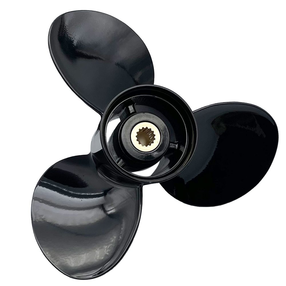Aluminum Outboard Cupped Propeller Boat Prop (15 1/4x15, 15x17, 14 1/2x19, 14 1/4x21, 14x23) Replacement for BRP,Johnson,EVINRUDE,E-TEC 150-300 HP & 90-130 HP, 25 Shaft, 2-Stroke (15X17)