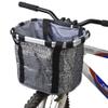 N\U Small Pet Cat Dog Bag Carrier Bicycle Handlebar Front Basket,Bike Basket Folding Detachable Removable Quick Released Picnic Shopping Bag,Max Bearing: 15-22 lbs view 1