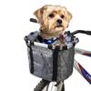 N\U Small Pet Cat Dog Bag Carrier Bicycle Handlebar Front Basket,Bike Basket Folding Detachable Removable Quick Released Picnic Shopping Bag,Max Bearing: 15-22 lbs view 2