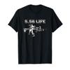 556 Ammo Range 5.56mm Rifle Military T-Shirt, Men, Black, Large view 1