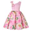 AIMJCHLD Pageant Dresses for Girls Party Birthday First Communion Feast Tutu Ball Gown Flower Dresses Elegant Kids Fall A Line Flower Dress Size 3 4 Years (Pink110) view 1