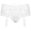 Hularka Men's Sissy Pouch Panties Lace Crossdress Jockstraps Thongs Lingerie Briefs White&Type A One Size view 2