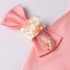 AIMJCHLD Pageant Dresses for Girls Party Birthday First Communion Feast Tutu Ball Gown Flower Dresses Elegant Kids Fall A Line Flower Dress Size 3 4 Years (Peach110) view 4
