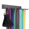 Gym Storage Rack Resistance Band Rack Wall Mount Barbell Rack Heavy Duty Home Gym Storage Rack for Gym Equipment, Exercise Bands, Lifting Belts and Jump Ropes, Gym Accessories (8 prongs) view 3