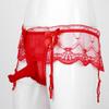 Hularka Men's Sissy Pouch Panties Lace Crossdress Jockstraps Thongs Lingerie Briefs Red&Type A One Size view 4
