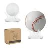 Cosmos Pack of 2 Acrylic Small Ball Stand Holder Sport Ball Display Rack for Baseball, Golf Ball, Softball, Tennis Ball, Spheres, Marbles Egg (Transparent Clear) view 1