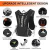 INOXTO Hydration Vest Backpack,Lightweight Water Running Vest Pack with 1.5L Water Bladder Bag Daypack for Hiking Trail Running Cycling Race Marathon for Women Men view 3