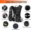 INOXTO Hydration Vest Backpack,Lightweight Water Running Vest Pack with 1.5L Water Bladder Bag Daypack for Hiking Trail Running Cycling Race Marathon for Women Men view 4