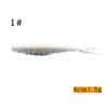 HangFuture Lifelike Bait Fishing Lure 8PCS/Lot Japan Fishing Baits Soft Lure 60mm 1.5g Artificial Bait Carp Fishing Tackle Swimbaits for Pike Bass Fishing Gear (Color : 1) view 3