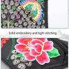 Women's Embroidered Waist Back Handmade Fanny Back Bag For Travel with 2 Pockets Fit All Phones (4) view 4