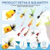 40 Pieces Fly Fishing Flies Fly Poppers Panfish Poppers Dry Flies Fishing Popper Lures for Trout Salmon Bass view 2
