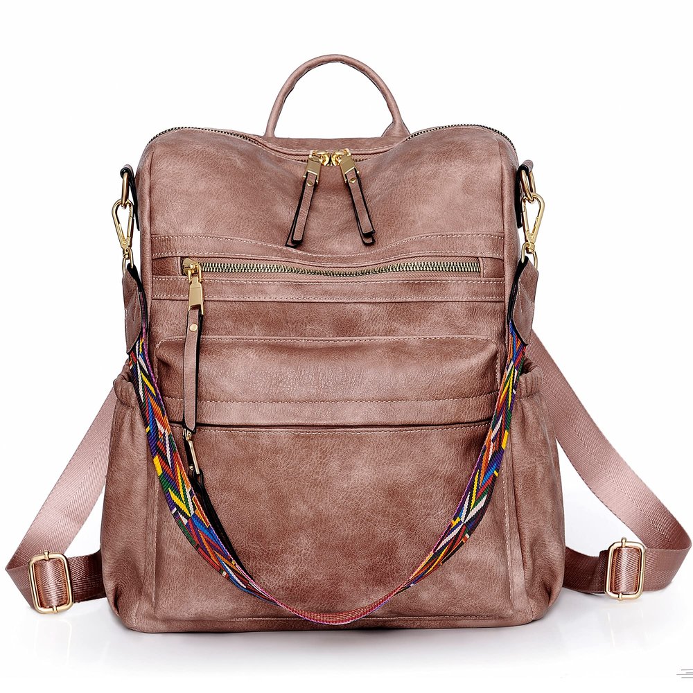 Dora & Liz Womens Backpack Purse Leather Fashion Travel Backpack Purse for Women Designer Ladies Shoulder Bags