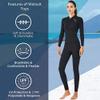 Wetsuit Top Women Men 2MM Neoprene Wetsuit Jacket Long Sleeve Diving Surfing Top, 3MM 1.5MM Wetsuits Shirt Vest Scuba Swimming Snorkeling Suit Swimsuit Warm for Water Sports (2mm Women, L) view 4