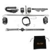EXREIZST Expandable Spreader Bar Set with Bag and Premium Soft Pad Leather Straps System Set Adjustable Home Yoga Bar Kit, Black view 2
