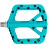 FIFTY-FIFTY Mountain Bike Pedals, Non-Slip MTB Nylon Composite, 9/16" Bicycle Pedals, Lightweight and Wide Flat Platform (Turquoise) view 1