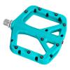FIFTY-FIFTY Mountain Bike Pedals, Non-Slip MTB Nylon Composite, 9/16" Bicycle Pedals, Lightweight and Wide Flat Platform (Turquoise) view 2