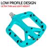 FIFTY-FIFTY Mountain Bike Pedals, Non-Slip MTB Nylon Composite, 9/16" Bicycle Pedals, Lightweight and Wide Flat Platform (Turquoise) view 4