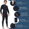 Wetsuit Top Women Men 2MM Neoprene Wetsuit Jacket Long Sleeve Diving Surfing Top, 3MM 1.5MM Wetsuits Shirt Vest Scuba Swimming Snorkeling Suit Swimsuit Warm Front Zipper for Water Sports (2mm Men, XL) view 3