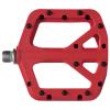 FIFTY-FIFTY Mountain Bike Pedals, Non-Slip MTB Nylon Composite, 9/16" Bicycle Pedals, Lightweight and Wide Flat Platform (Red) view 1