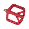 FIFTY-FIFTY Mountain Bike Pedals, Non-Slip MTB Nylon Composite, 9/16" Bicycle Pedals, Lightweight and Wide Flat Platform (Red) view 2