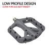 FIFTY-FIFTY Mountain Bike Pedals, Non-Slip MTB Nylon Composite, 9/16" Bicycle Pedals, Lightweight and Wide Flat Platform (Grey) view 4
